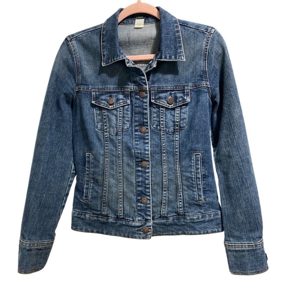 J CREW Blue Jean Jacket size S - Picture 6 of 6
